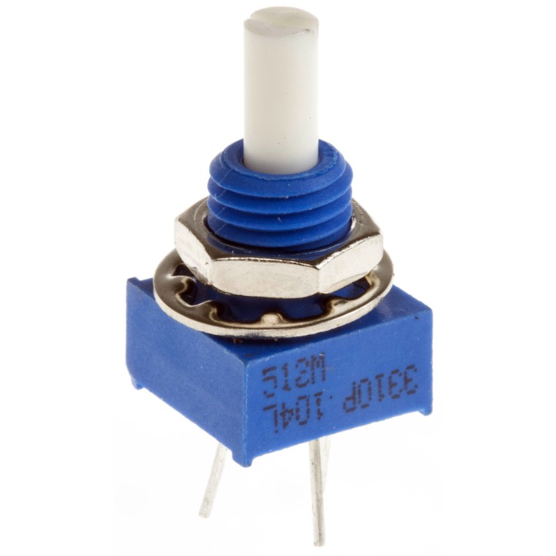 1 pcs - Bourns 100kΩ Rotary Potentiometer 1-Gang, Panel Mount (Through Hole), 3310P-001-104L