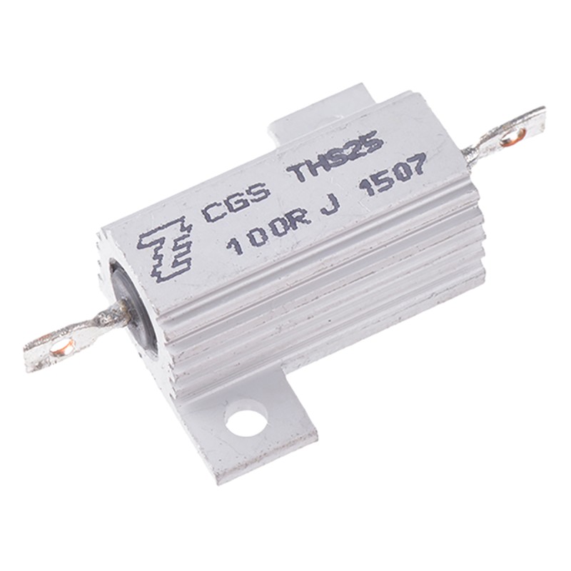 1 pcs - TE Connectivity, 100Ω 25W Wire Wound Chassis Mount Resistor THS25100RJ ±5%