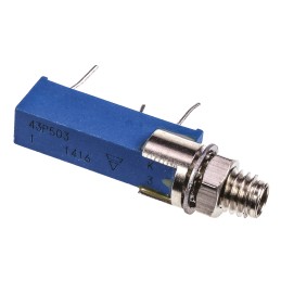1 pcs - 50kΩ, Panel Mount, Through Hole Trimmer Potentiometer 0.5W Side Adjust Vishay, 43P