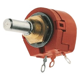 1 pcs - TE Connectivity 100Ω Rotary Potentiometer 1-Gang Panel Mount, TW1101KA