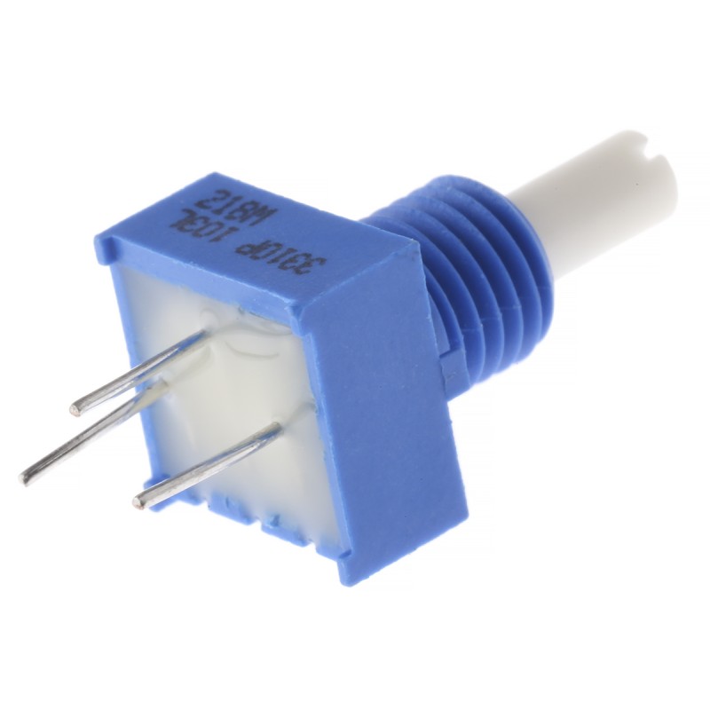 1 pcs - Bourns 10kΩ Rotary Potentiometer 1-Gang, Panel Mount (Through Hole), 3310P-001-103L