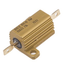 1 pcs - Vishay, 15kΩ 7.5W Wire Wound Chassis Mount Resistor RH00515K00FE02 ±1%