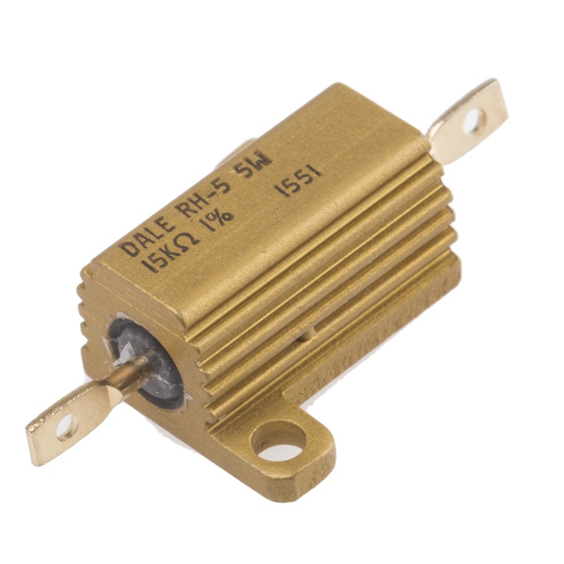 1 pcs - Vishay, 15kΩ 7.5W Wire Wound Chassis Mount Resistor RH00515K00FE02 ±1%