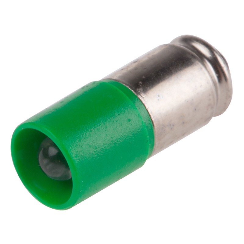 1 pcs - RS PRO Green LED Indicator Lamp, 24V ac/dc, Midget Groove Base, 6mm Diameter, 1610mcd