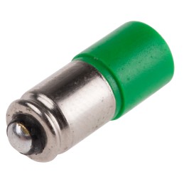 1 pcs - RS PRO Green LED Indicator Lamp, 24V ac/dc, Midget Groove Base, 6mm Diameter, 1610mcd