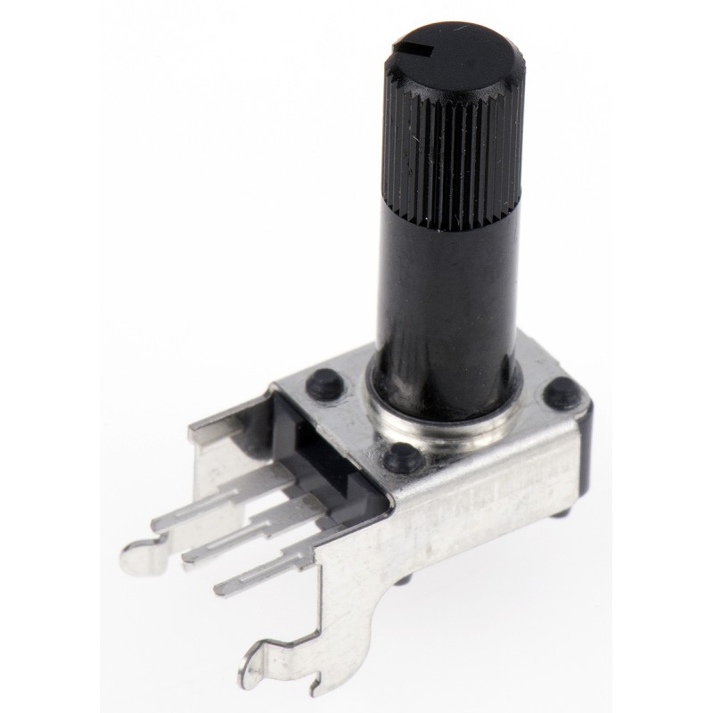 1 pcs - Alps Alpine 100kΩ Rotary Carbon Film Potentiometer, Panel Mount (Through Hole), RK09K1110A96