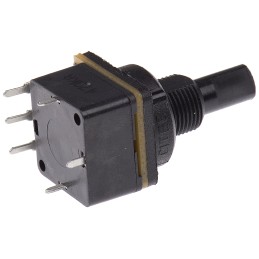 1 pcs - TE Connectivity 470kΩ Rotary Potentiometer 1-Gang Panel Mount, 17PCSA474MC19P