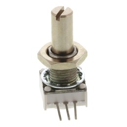 1 pcs - Vishay 1MΩ Rotary Potentiometer 1-Gang, Panel Mount (Through Hole), 14910F0GJSX10105KA