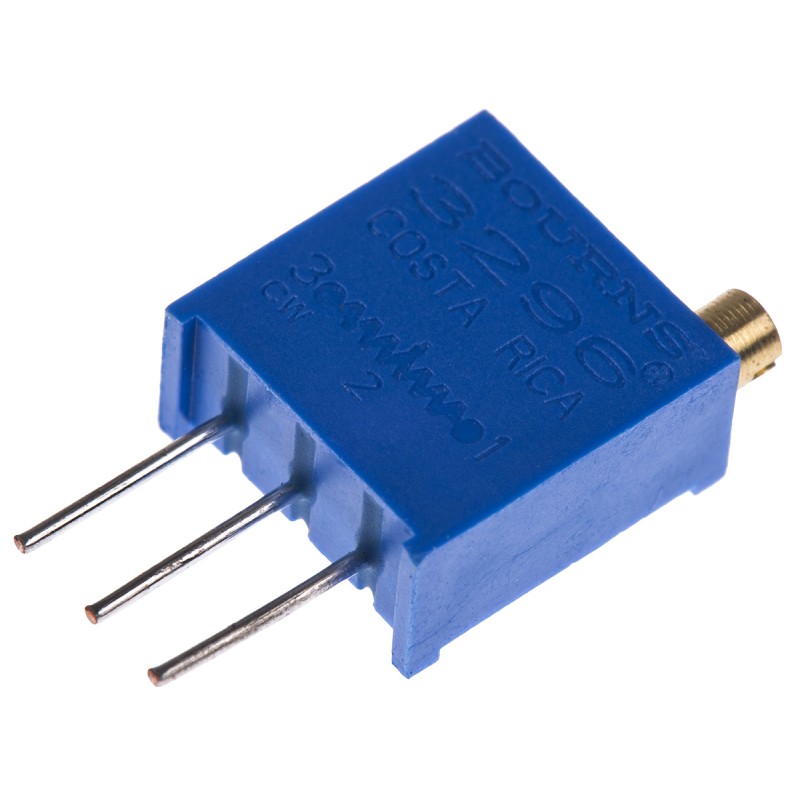 1 pcs - 500kΩ, Through Hole Trimmer Potentiometer 0.5W Top Adjust Bourns, 3296