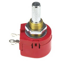 1 pcs - TE Connectivity 250Ω Rotary Potentiometer 1-Gang Panel Mount, TW1251KA