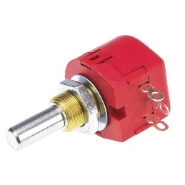 1 pcs - TE Connectivity 250Ω Rotary Potentiometer 1-Gang Panel Mount, TW1251KA