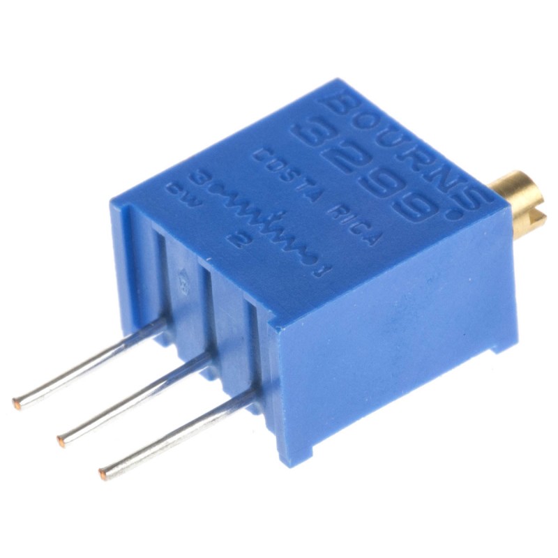 1 pcs - 100kΩ, Through Hole Trimmer Potentiometer 0.5W Top Adjust Bourns, 3299