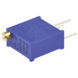 1 pcs - 2.2kΩ, Through Hole Trimmer Potentiometer 0.5W Top Adjust Bourns, 3296