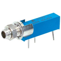 1 pcs - 500kΩ, Panel Mount, Through Hole Trimmer Potentiometer 0.5W Side Adjust Vishay, 43P
