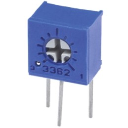 1 pcs - 5kΩ, Through Hole Trimmer Potentiometer 0.5W Side Adjust Bourns, 3362