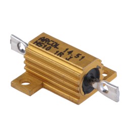 100 pcs - Arcol, 1Ω 10W Wire Wound Chassis Mount Resistor HS10 1R J ±5%
