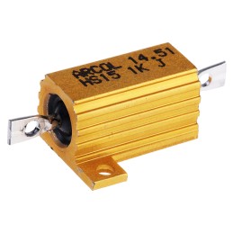 100 pcs - Arcol, 1kΩ 15W Wire Wound Chassis Mount Resistor HS15 1K J ±5%