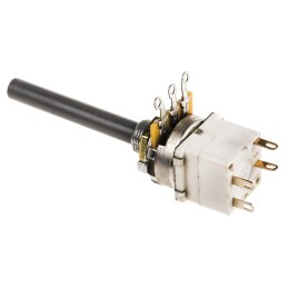 100 pcs - TE Connectivity 100kΩ Rotary Potentiometer 1-Gang Panel Mount, 1624203-2