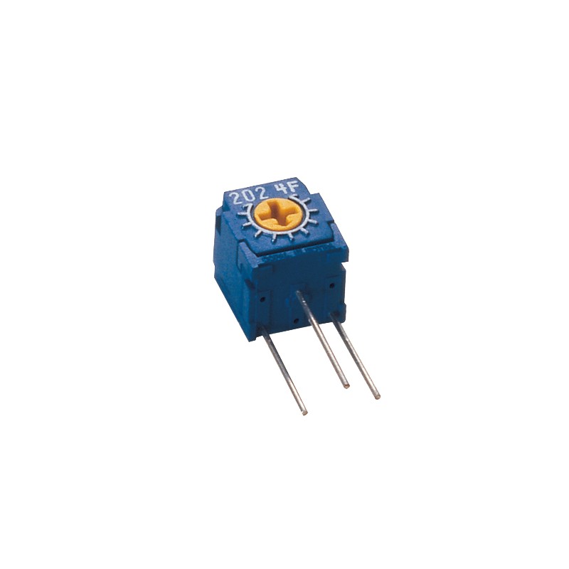 5 pcs - 100Ω, Through Hole Trimmer Potentiometer 0.5W Side Adjust Nidec Components, CT6
