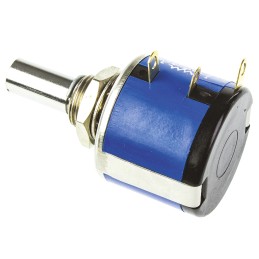 10 pcs - Vishay 2kΩ Rotary Potentiometer 10-Turns 1-Gang Panel Mount, 534B1202JL