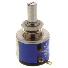 10 pcs - Vishay 20kΩ Rotary Potentiometer 10-Turns 1-Gang Panel Mount, 534B1203JL