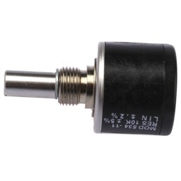 10 pcs - Vishay 10kΩ Rotary Potentiometer 10-Turns 1-Gang Panel Mount, 534B1103JL