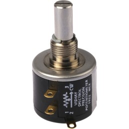 10 pcs - Vishay 10kΩ Rotary Potentiometer 10-Turns 1-Gang Panel Mount, 534B1103JL