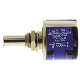 10 pcs - Vishay 10kΩ Rotary Potentiometer 10-Turns 1-Gang Panel Mount, 534B1103JC8872