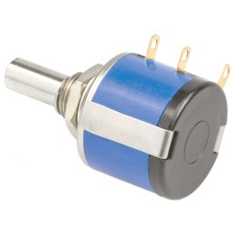 10 pcs - Vishay 500Ω Rotary Potentiometer 10-Turns 1-Gang Panel Mount, 534B1501JL