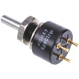 10 pcs - Vishay 1kΩ Rotary Potentiometer 1-Gang Panel Mount, 140B00102B10