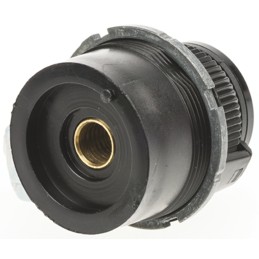 10 pcs - Vishay 30.6mm Black Potentiometer Knob for 6.35mm Shaft Splined, 26A21B010