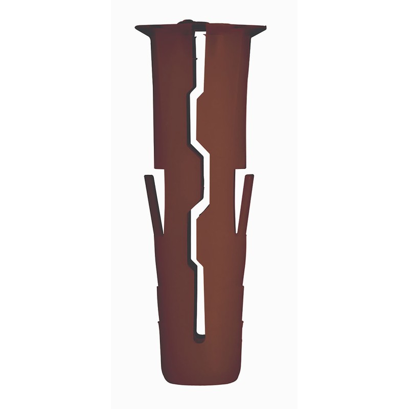 1 Bag of 350 - RawlPlug Brown Plastic, Steel Wall Plug, 30mm Length, 7mm Fixing Hole Diameter