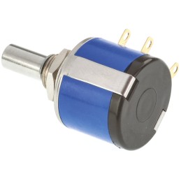 10 pcs - Vishay 100Ω Rotary Potentiometer 10-Turns 1-Gang Panel Mount, 534B1101JL