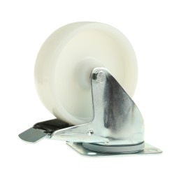 1 pcs - Tente Braked Swivel Castor Wheel, 250kg Capacity, 125mm Wheel