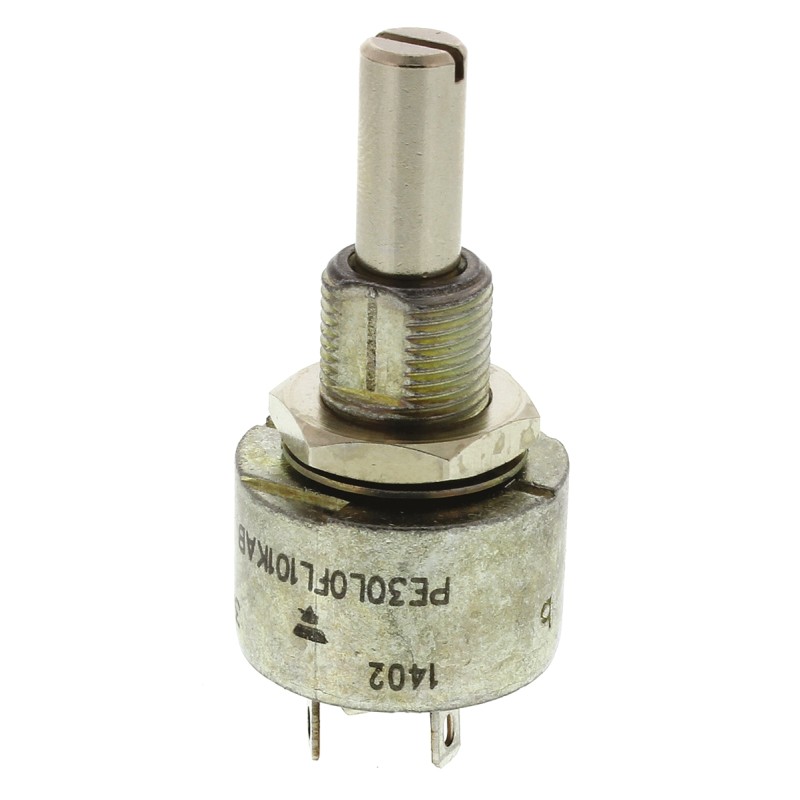 10 pcs - Vishay 100Ω Rotary Potentiometer 1-Gang Panel Mount, PE30L0FL101KAB