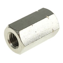 1 Bag of 4 - 30mm Plain Stainless Steel Coupling Nut, M10, A2 304