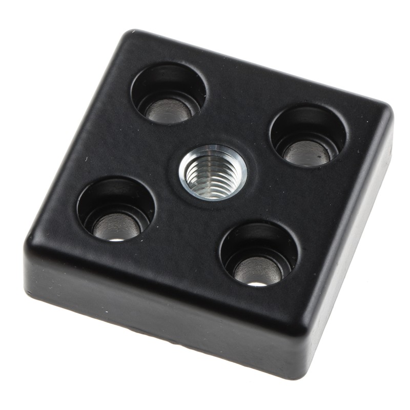 1 pcs - RS PRO M5, M8 Thread Base Plate, 5mm Groove