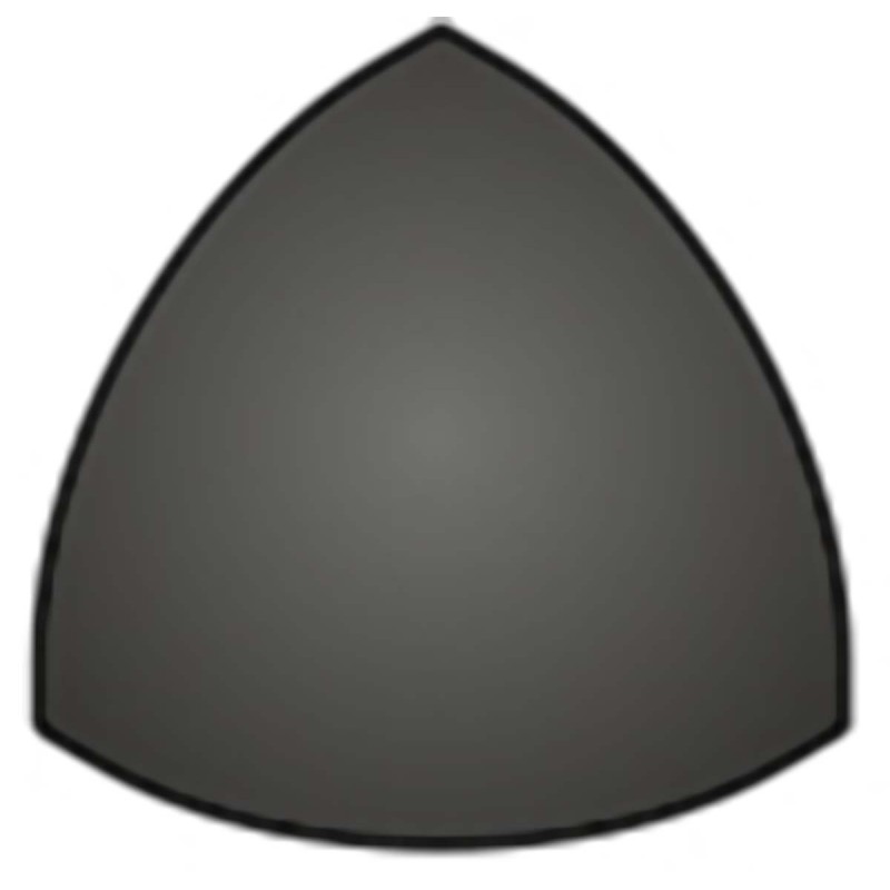 1 pcs - Bosch Rexroth Black Polypropylene Corner Bracket Cap, 40 x 40R Strut Profile, 10mm Groove