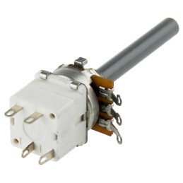 100 pcs - TE Connectivity 2.2kΩ Rotary Potentiometer 1-Gang Panel Mount, 23ESA222MMF50AF