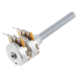 100 pcs - TE Connectivity 100kΩ Rotary Potentiometer 2-Gang Panel Mount, 27ESA104MMF50N