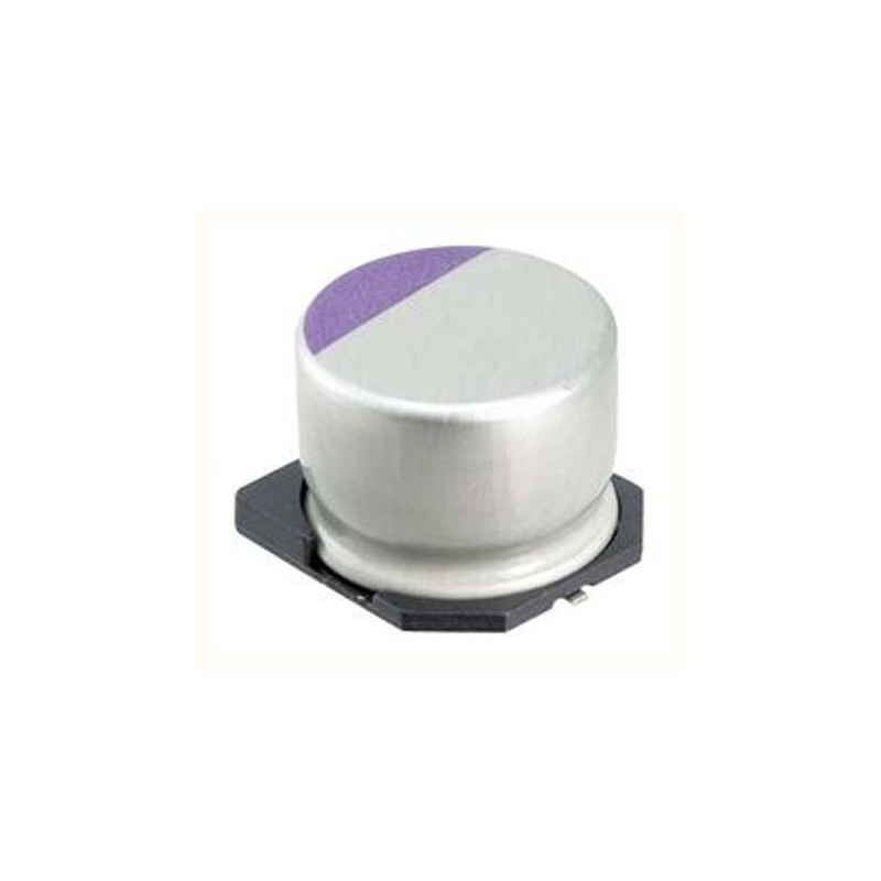 2 pcs - Panasonic 15μF Surface Mount Polymer Capacitor, 100V dc