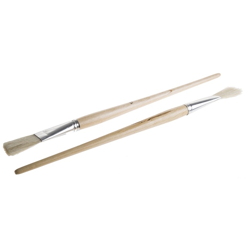 5 pcs - Cottam Thin 22mm Synthetic Paint Brush Set with Flat Bristles