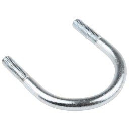 1 Bag of 5 - M12 75mm Bright Zinc Plated Steel Round U-Bolt