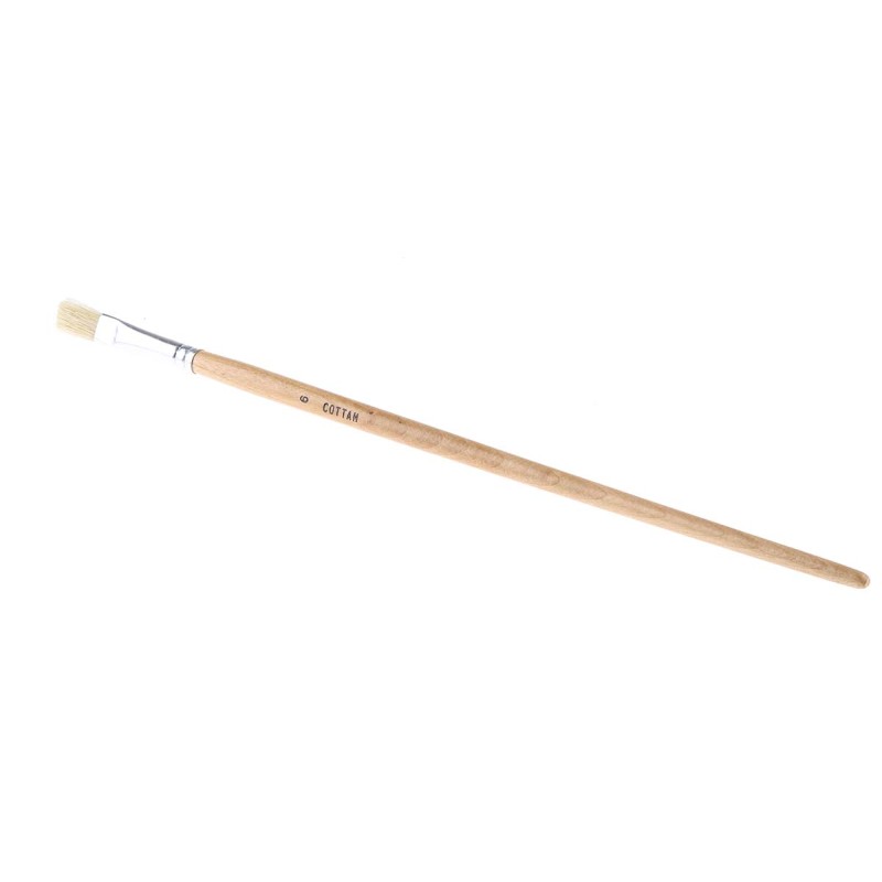 5 pcs - Cottam Thin 9.5mm Synthetic Paint Brush with Flat Bristles