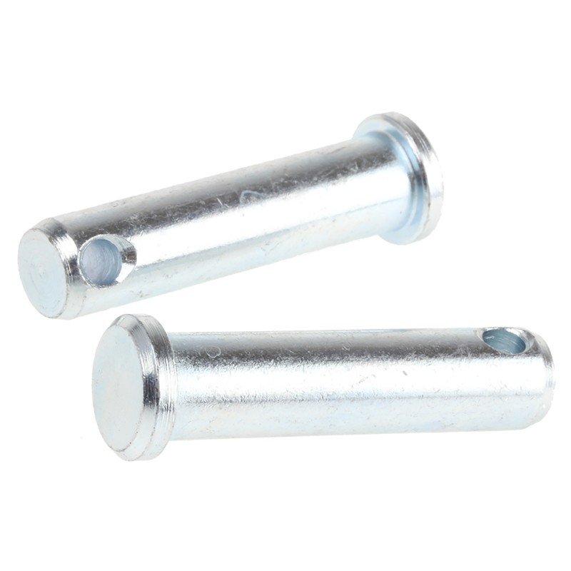 1 Bag of 5 - RS PRO 1 1/2in Bright Zinc Plated Steel Clevis Pin, 3/8in Diameter