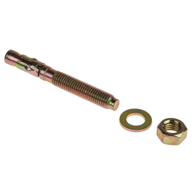 1 Bag of 5 - RS PRO Carbon Steel Anchor Bolt M16 x 150mm, 16mm Fixing Hole