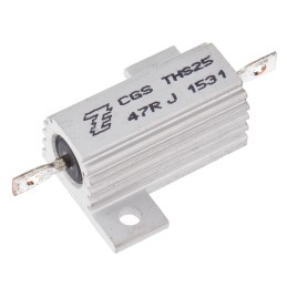 100 pcs - TE Connectivity, 47Ω 25W Wire Wound Chassis Mount Resistor THS2547RJ ±5%
