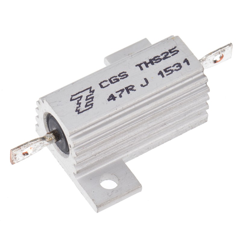 100 pcs - TE Connectivity, 47Ω 25W Wire Wound Chassis Mount Resistor THS2547RJ ±5%