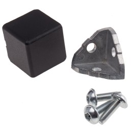 1 pcs - RS PRO M8 Angle Bracket Connecting Component, Strut Profile 40 mm, Groove Size 8mm