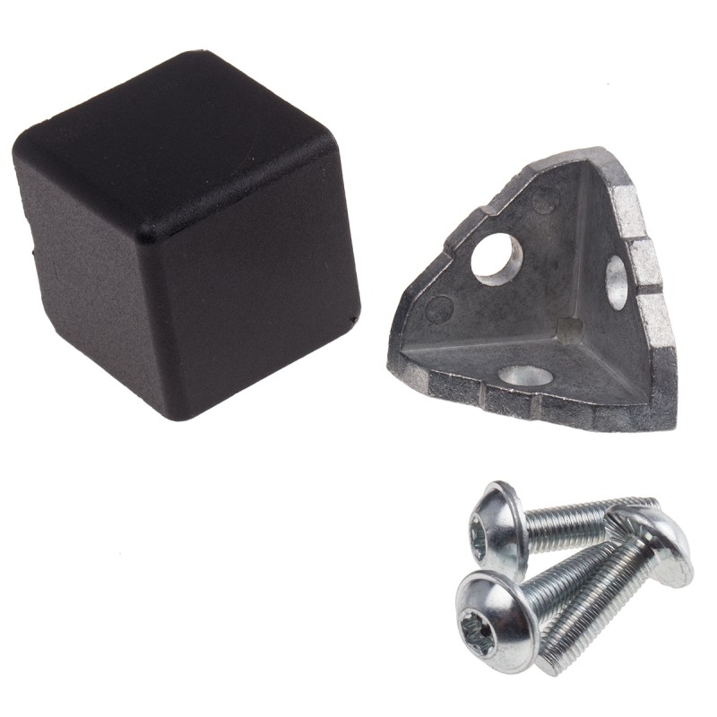 1 pcs - RS PRO M8 Angle Bracket Connecting Component, Strut Profile 40 mm, Groove Size 8mm